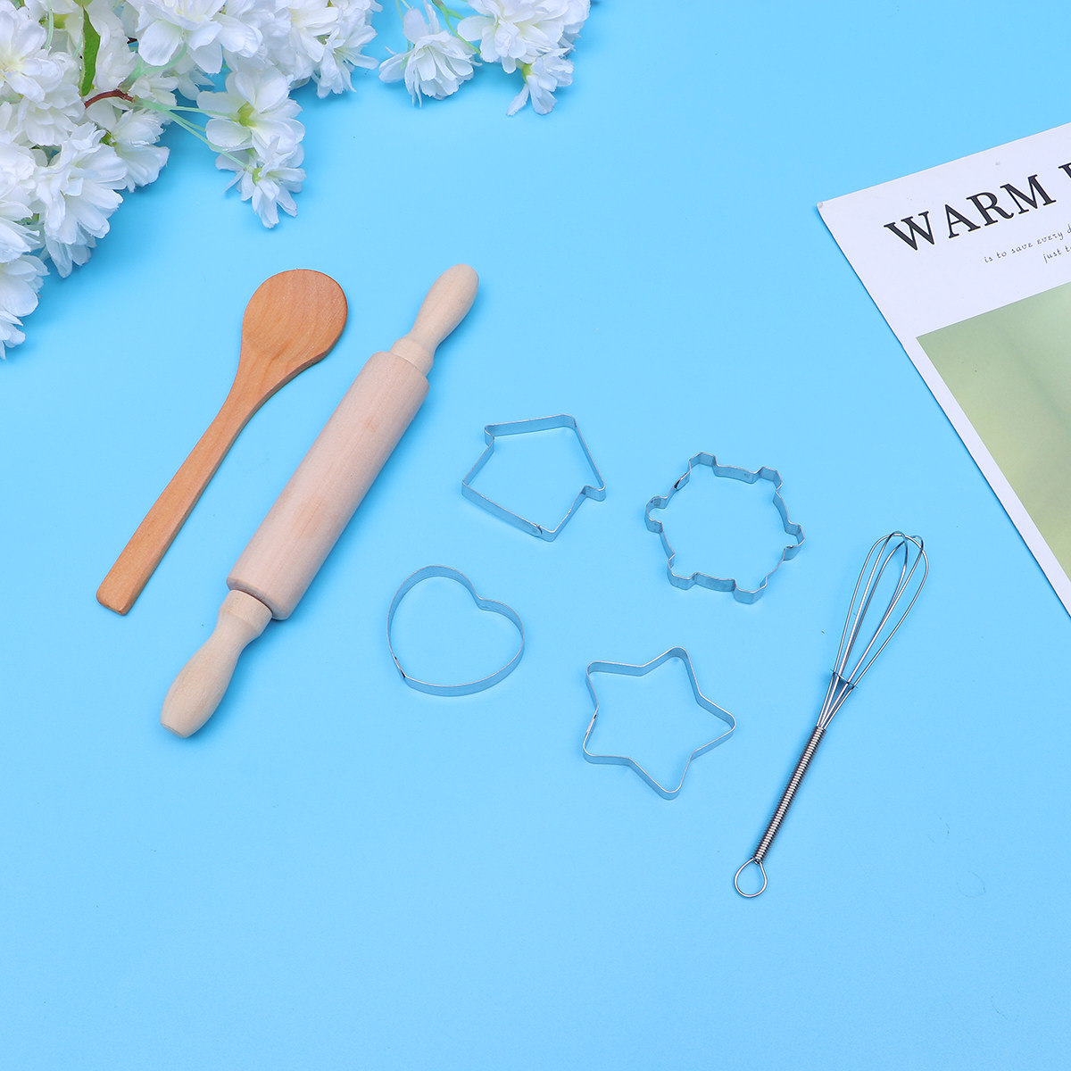 11点セットの子供用キッチンエプロン。料理やお菓子作りに最適 - Kitchen Kids Baking Set のレビューと価格