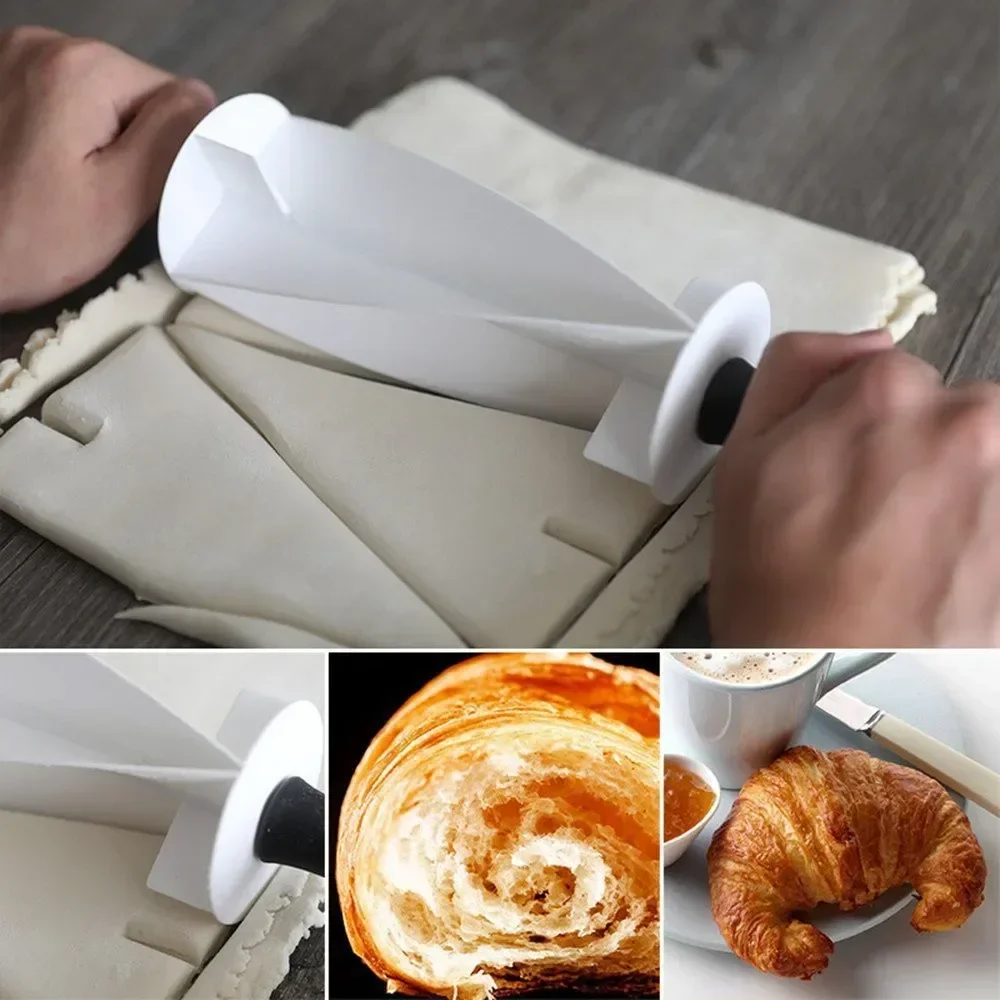 1pc クロワッサン生地カッタープラスチッククイック簡単ロー - Kitchen Roller Baking のレビューと価格